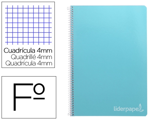 Comprar Cuaderno Espiral Liderpapel Folio Witty Tapa Dura 80h 75gr Cuadro 4mm Con 09792