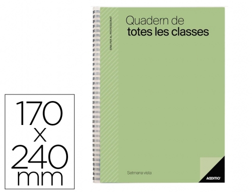 Comprar Cuaderno de todas las clases profesorado addittio 256 paginas dia pagina color Additio P231