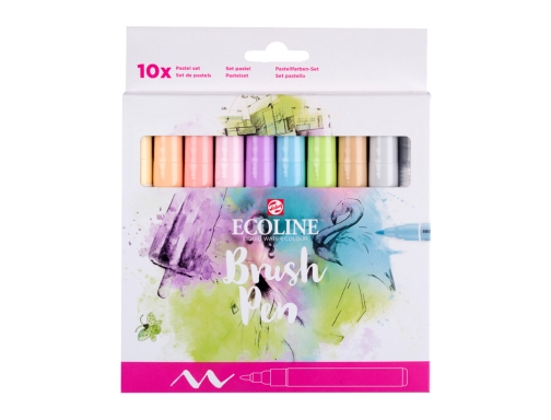 Comprar Pack De 10 Ecoline Brush Pen P Talens 11509811