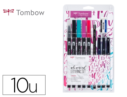 Comprar Set caligrafia Tombow lettering advance 10 piezas LSADV