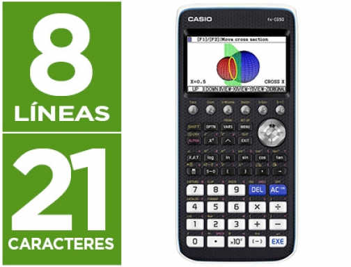 Calculadora Casio FX-CG50 cientifica grafica 8 lineas 21 caracteres pantalla color 3d, imagen mini
