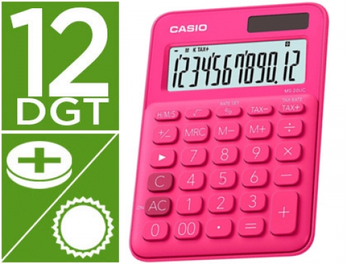 Calculadora Casio MS-20UC-RD sobremesa 12 digitos