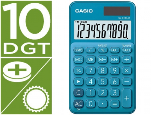 Calculadora Casio SL-310UC-BU bolsillo 10 digitos