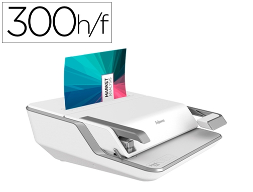 Comprar Encuadernadora para canutillo Fellowes lyra 3 en 1 perfora hasta 20h A4 5603101