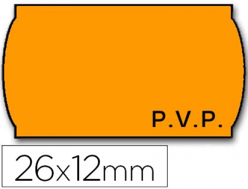 Etiquetas Meto onduladas 26 x 12 mm fluor naranja pvp adh 2 9156424, imagen mini