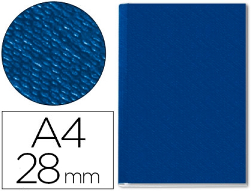 Comprar Tapa de encuadernacion channel rigida 73970035 azul lomo 28 mm capacidad 280 Leitz