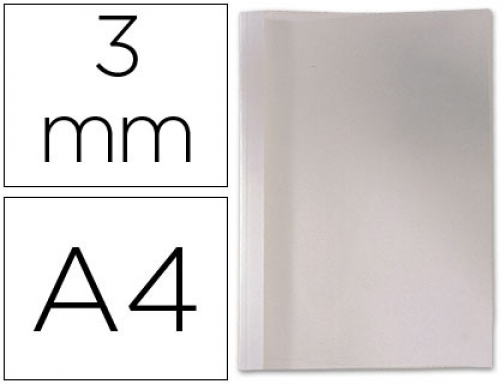 Tapa de encuadernacion termica de pvc y cartulina lomo de 3mmcaja de Gbc TC080370 , blanco, imagen mini