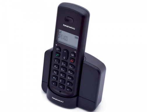 Telefono Daewoo inalambrico DTD-1350B pantalla retroiluminada identificacion llamadas , negro, imagen mini