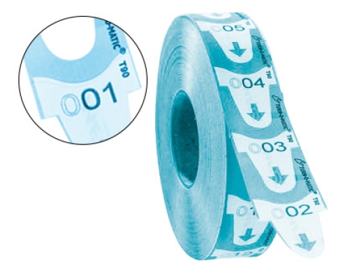 Comprar Tickets turnomatic 31x67 mm color azul rollo 4000 tickets Meto 39649150