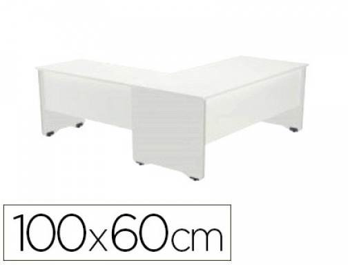 Ala para mesa Rocada serie work 100x60 cm derecha o izquierda acabado WORK 2102AW04, imagen mini