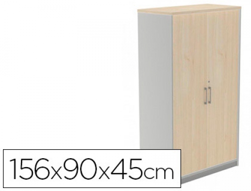 Armario Rocada con tres estantes y dos puertas enteras serie store 156x90x45 1058AB01, imagen mini