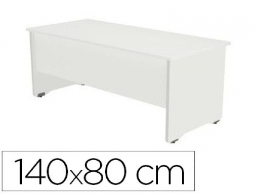 Mesa oficina Rocada serie work 140x80 cm acabado aw04 blanco blanco WORK 2001AW04, imagen mini