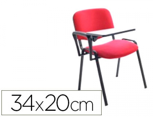 Pala escritura Rocada derecha para silla confidente plegable pvc 34x20 cm color RD-977, imagen mini