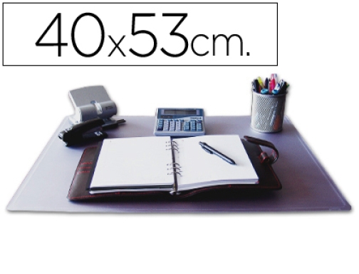 Comprar Vade sobremesa Qconnect polipropileno transparente 40x53 cm KF26792
