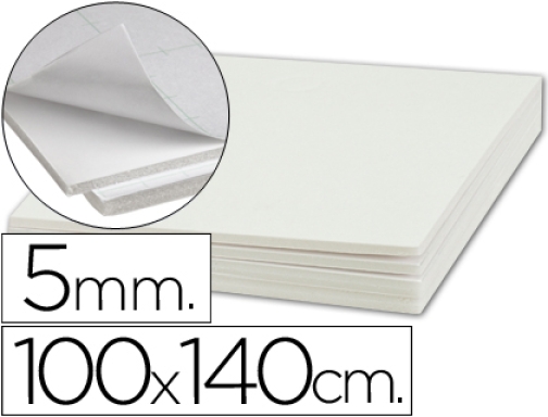 Carton pluma liderpapel blanco doble cara 100x140cm espesor 5mm