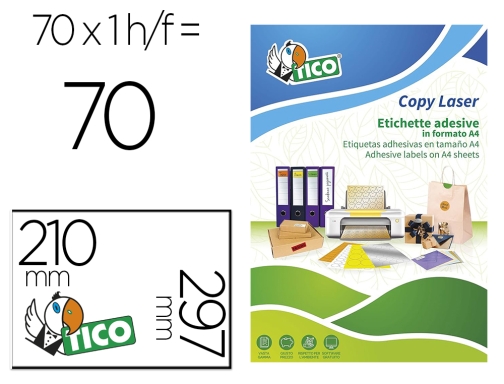 Comprar Etiqueta adhesiva tico rojo fl uorescentes permanente fsc laser inkjet fotocopia 210x297 Avery LP4FR210297