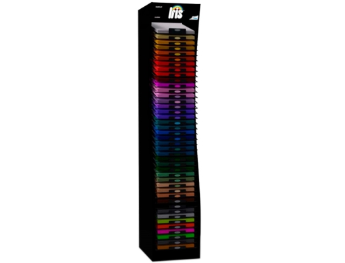 Comprar Expositor cartulina Guarro iris Din A3 con 42 estantes 2000x335x520 mm C32000M000