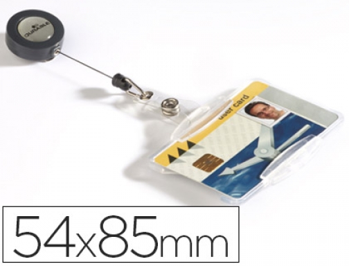 Identificador con cordon extensible Durable utilizacion vertical horizontal 54x85 mm 8011-19, imagen mini