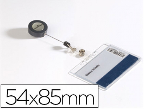 Identificador con cordon extensible Durable utilizacion vertical horizontal 54x85 mm 8012-19, imagen mini