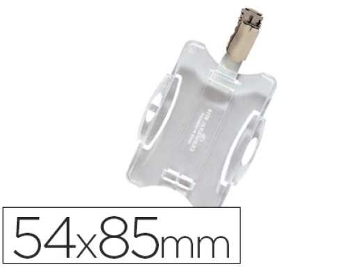 Comprar Identificador con pinza giratoria Durable utilizacion vertical horizontal 54x85 mm 811819