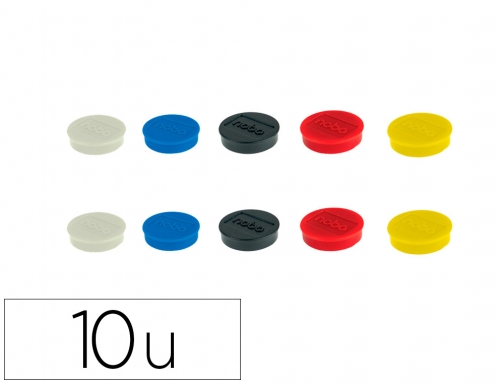 Iman para sujecion Nobo 32 mm diametro caja de 10 unidades colores 1915304 , surtidos, imagen mini