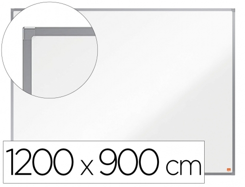 Pizarra blanca Nobo essence acero vitrificado magnetica 1200x900 mm 1915453, imagen mini
