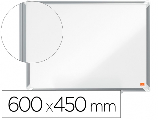 Pizarra blanca Nobo premium plus acero vitrificado magnetica 600x450 mm 1915143, imagen mini