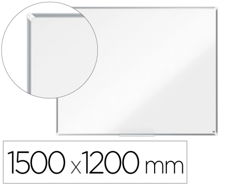 Pizarra blanca Nobo premium plus acero vitrificado magnetica 1500x1200 mm 1915147, imagen mini