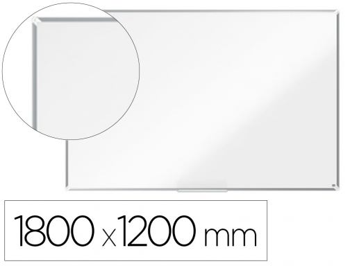 Pizarra blanca Nobo premium plus acero lacado magnetica 1800x1200 mm 1915161, imagen mini