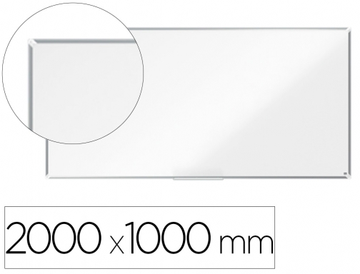 Pizarra blanca Nobo premium plus acero lacado magnetica 2000x1000 mm 1915162, imagen mini