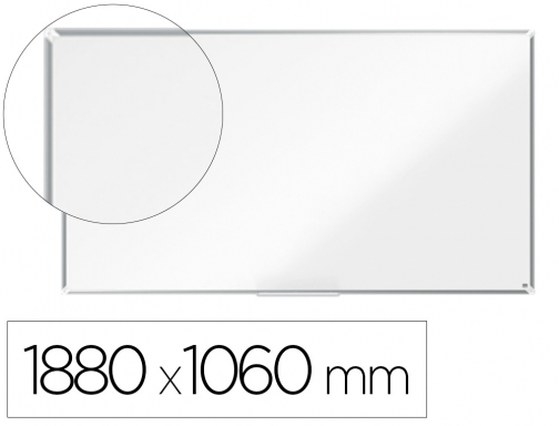 Pizarra blanca Nobo premium plus acero lacado formato panoramico 85- magnetica 1880x1060 1915374, imagen mini