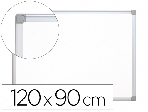 Pizarra blanca Q-connect lacada magnetica marco de aluminio 120x90 cm KF01080, imagen mini