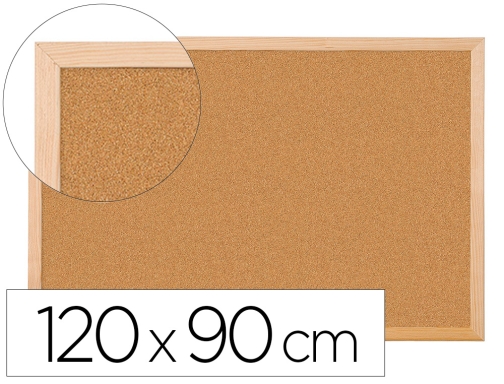 Comprar Pizarra corcho Qconnect 120x90 cm marco de madera KF26114