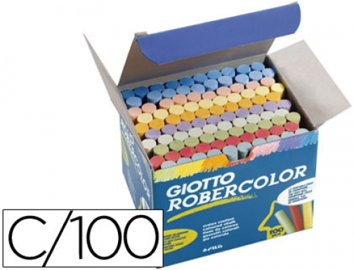 Tiza color antipolvo Robercolor caja de