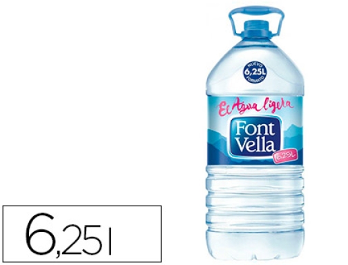 Agua mineral natural Font vella sant hilari garrafa 6,25 l FV6.25L