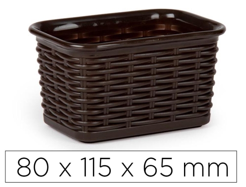 Comprar Bandeja plastico Plasticforte nº 5 mimbre colores surtidos 80x115x65 mm 14825 , negro