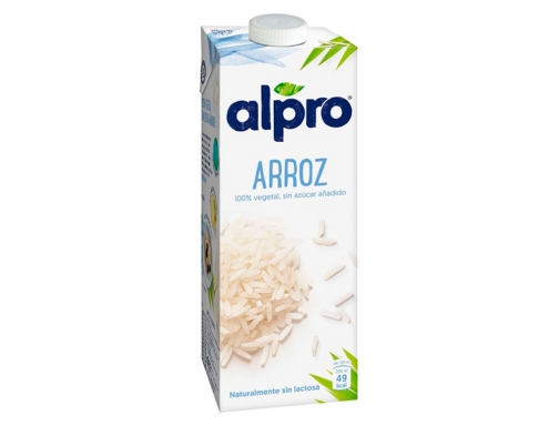Bebida de arroz Alpro 100% vegetal sin azucar con calcio y vitaminas 139073, imagen mini