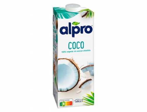 Bebida de coco con arroz Alpro 100% vegetal sin azucar con calcio 182493, imagen mini
