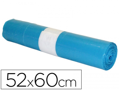 Bolsa basura domestica azul 52x60cm galga 70 rollo de 20 unidades Blanca 10020208, imagen mini