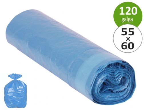 Bolsa basura domestica azul cierra facil 55x60 galga 120 rollo de 20 Blanca 044109, imagen mini