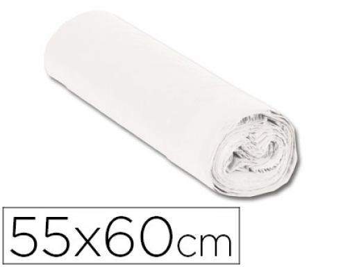 Bolsa basura domestica Blanca con autocierre 55 x 56 cm rollo de 17079, imagen mini