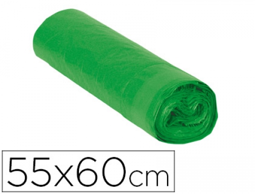 Bolsa basura domestica verde con autocierre 55 x 60 cm rollo de Blanca 15760, imagen mini