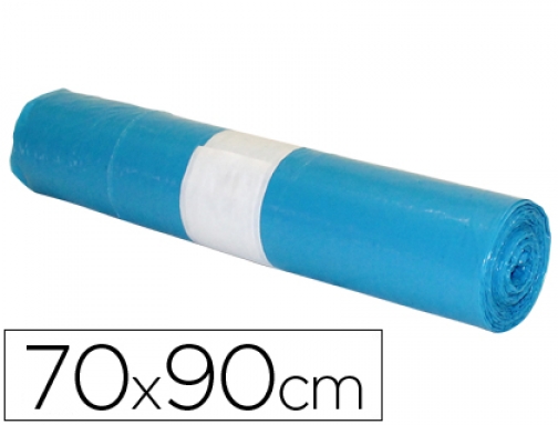 Bolsa basura industrial azul 70x90cm galga 110 rollo de 10 unidades Blanca 10020301, imagen mini