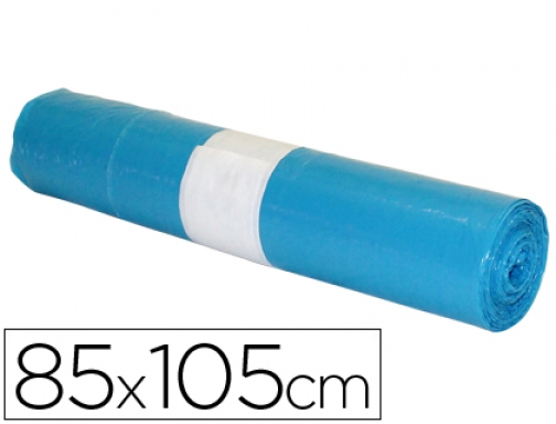 Bolsa basura industrial azul 85x105cm galga 110 rollo de 10 unidades Blanca 10020302, imagen mini
