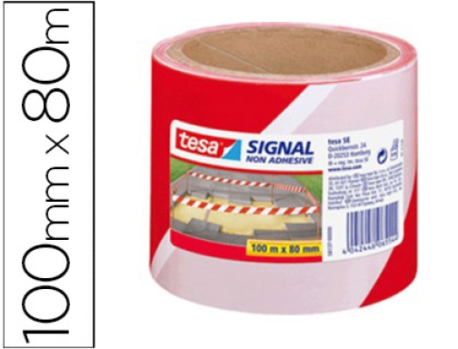 Comprar Cinta de señalizacion Tesa rojo y blanco 100mt x 80 mm 581370000000
