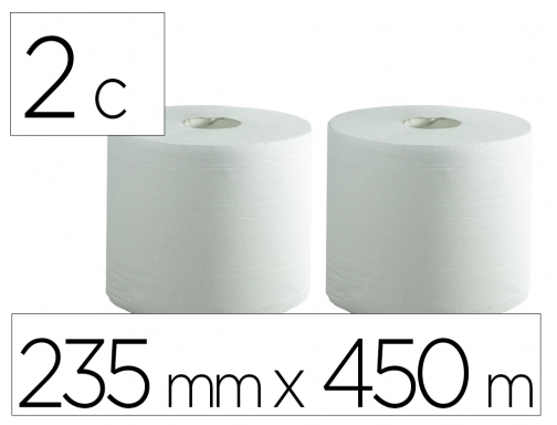 Comprar Papel secamanos Bunzl greensource air laid 2 capas celulosa blanca 235 mm 22867