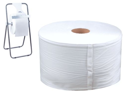 PAPEL SECAMANOS INDUSTRIAL 26 CMS DE ANCHO X 400 MTS APROX DIAMETRO 33,5 CM  PARA EL DISPENSADOR 46826 (PACK INDIVISIBLE 2 UDS)