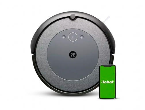 Robot aspirador Irobot roomba i5 con dos cepillos de goma duales wifi I515840, imagen mini