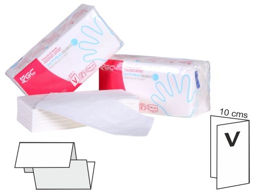 Toalla de papel mano engarzada ecologica 20x23 cm 2 capas paquete con Goma-camps J281700, imagen mini
