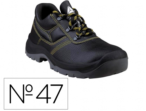 Zapatos de seguridad Deltaplus piel crupon pigmentada suela pu bi densidad color JET3SPNO47, imagen mini